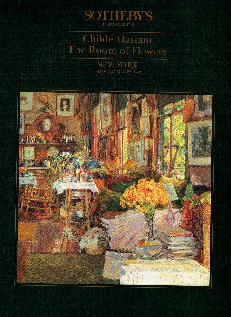 Sothebys May 1993 Childe Hassam The Room of Flowers (Digital Only)