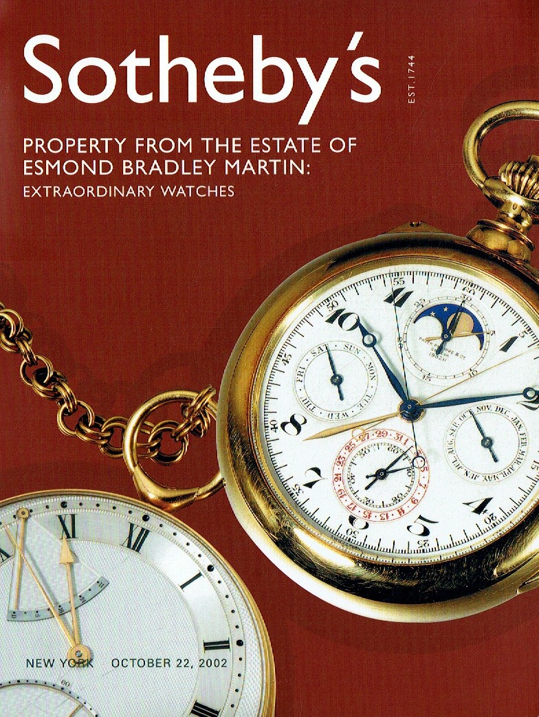 Sothebys October 2002 Property From The Estate of Esmond Bradley (Digital Only)