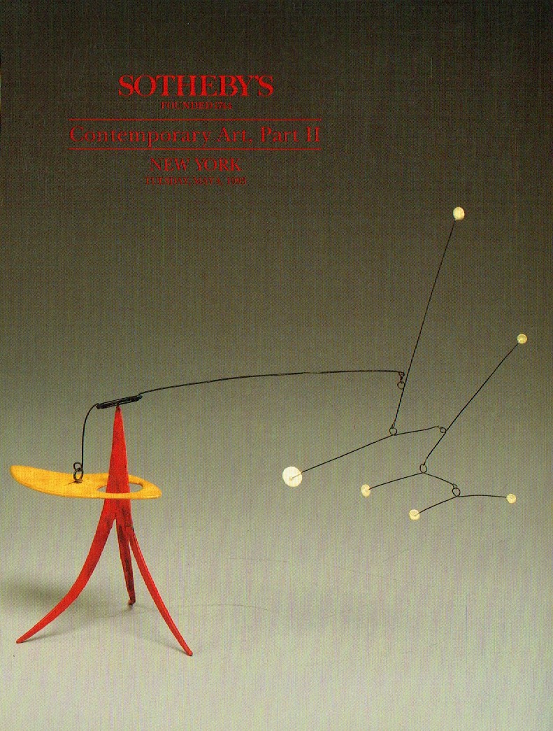 Sothebys May 1993 Contemporary Art, Part II (Digital Only)