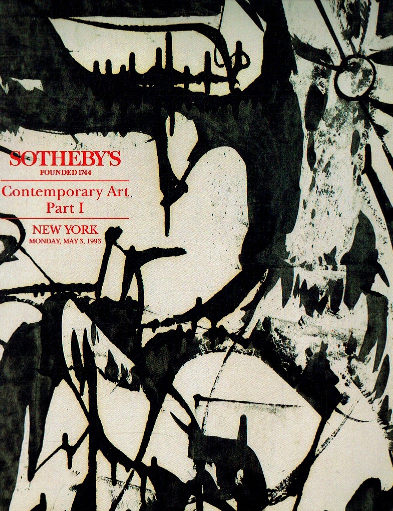 Sothebys May 1993 Contemporary Art Part I (Digital Only)