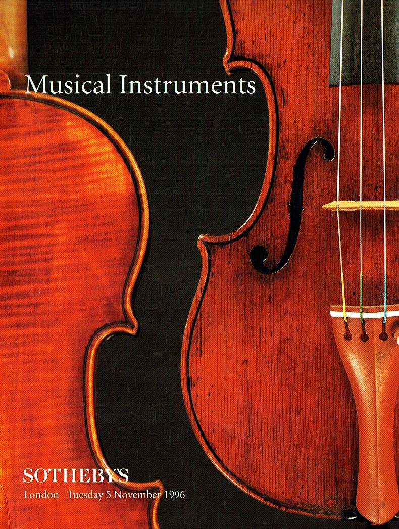 Sothebys November 1996 Musical Instruments (Digital Only)