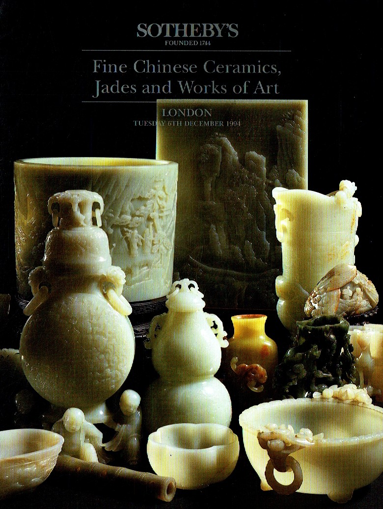 Sothebys December 1994 Fine Chinese Ceramics, Jades & Works of Ar (Digital Only)