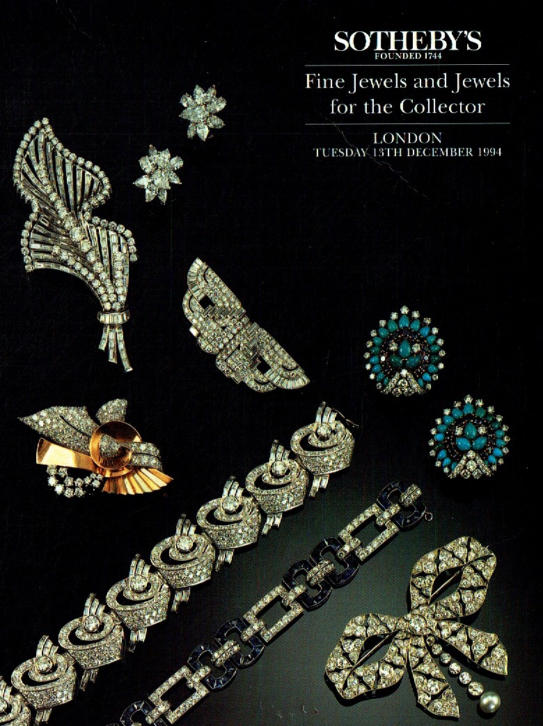 Sothebys December 1994 Fine Jewels & Jewels for the Collector (Digital Only)