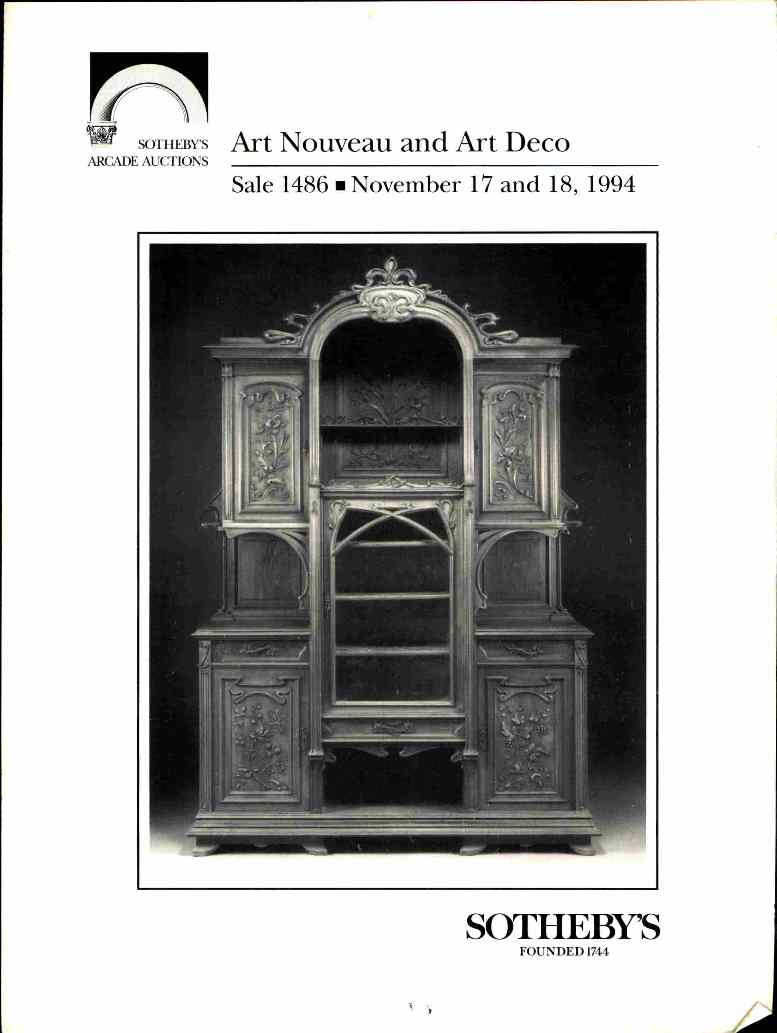 Sothebys November 1994 Art Nouveau & Art Deco (Digital Only)