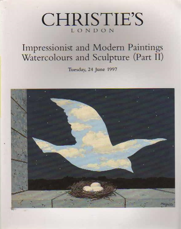 Christies June 1997 Impressionist & Modern Paintings, Watercolou (Digital Only)