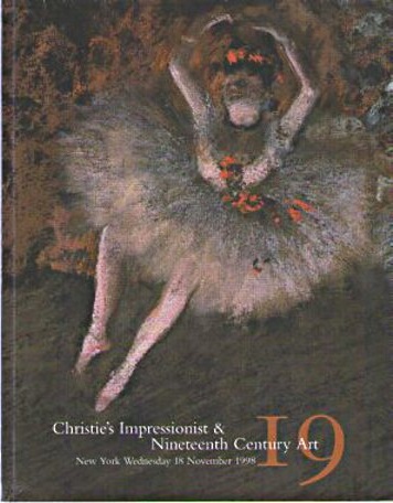 Christies November 1998 Impressionist & Nineteenth Century Art (Digital Only)