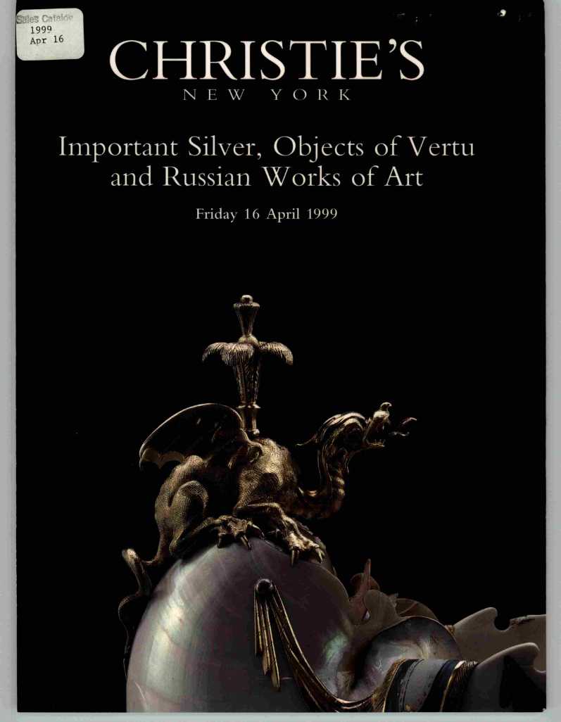 Christies April 1999 Important Silver, Objects of Vertu & Russ (Digital Only)