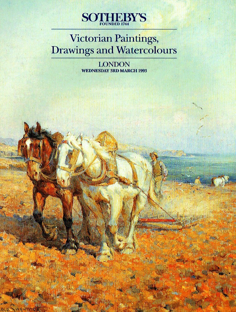 Sothebys March 1993 Victorian Paintings, Drawings and Watercolour (Digital Only