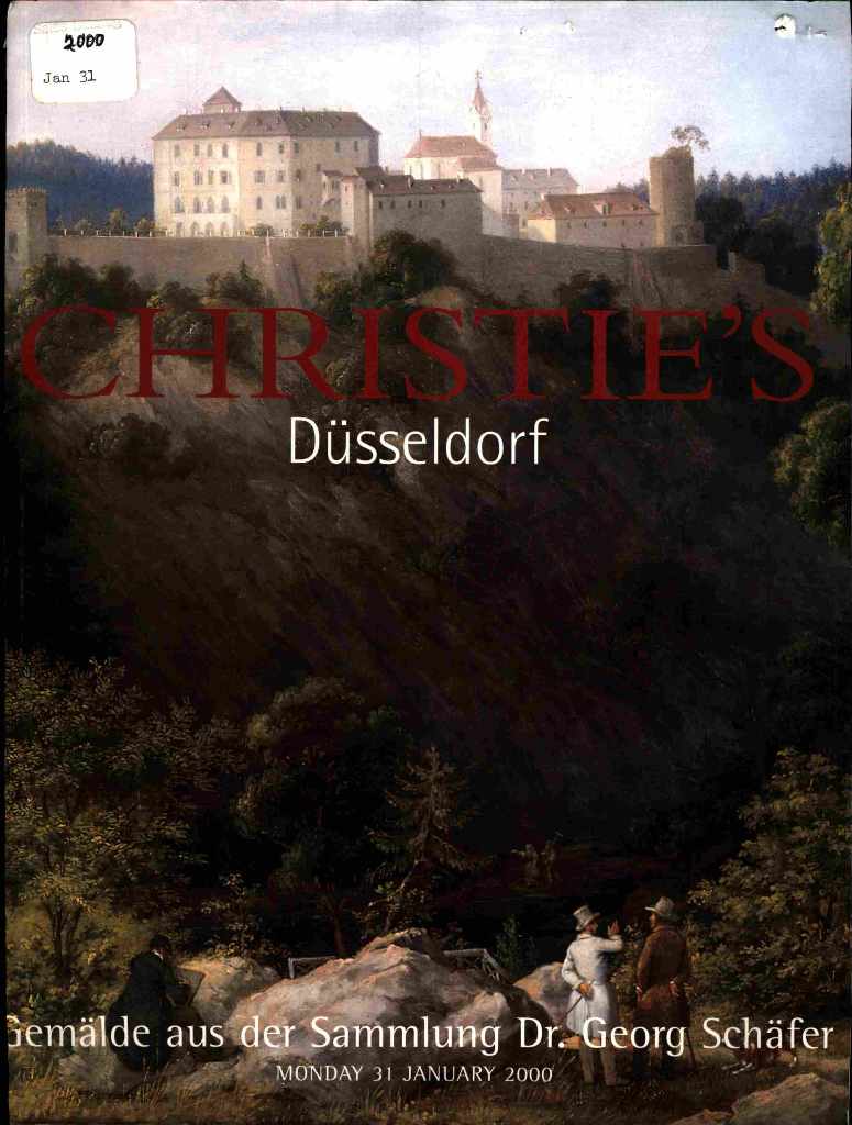 Christies January 2000 Dr Georg Schafer Collection 19th Century (Digital Only)