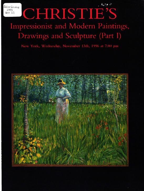 Christies November 1996 Impressionist & Modern Paintings, Drawin (Digital Only)