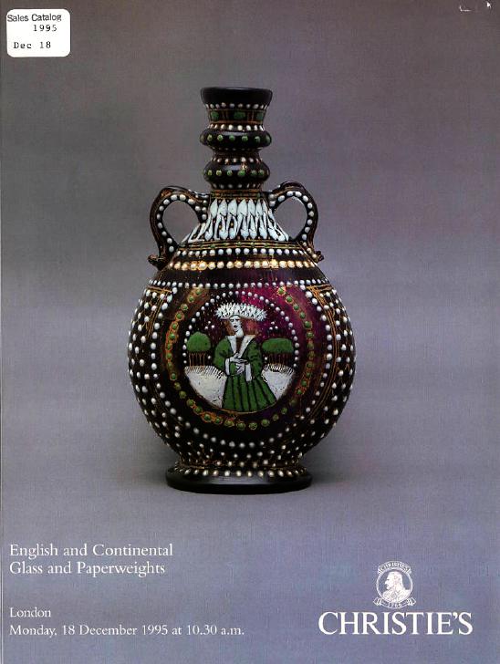 Christies December 1995 English & Continental Glass and Paperwei (Digital Only)