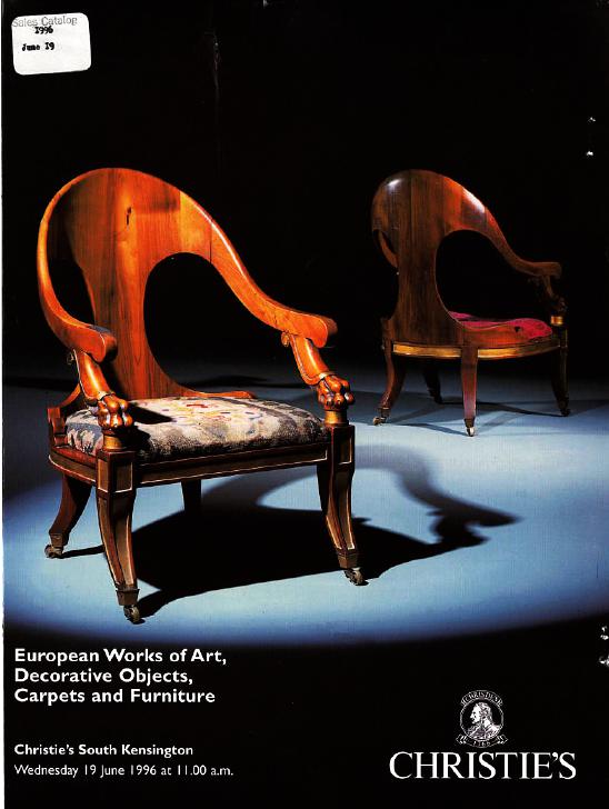 Christies June 1996 European Works of Art, Decorative Objects, C (Digital Only)