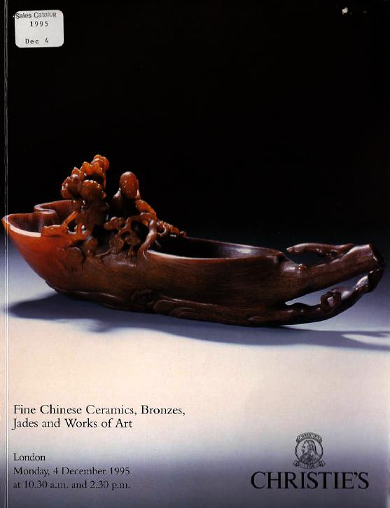 Christies December 1995 Fine Chinese Ceramics, Bronzes, Jades (Digital Only)