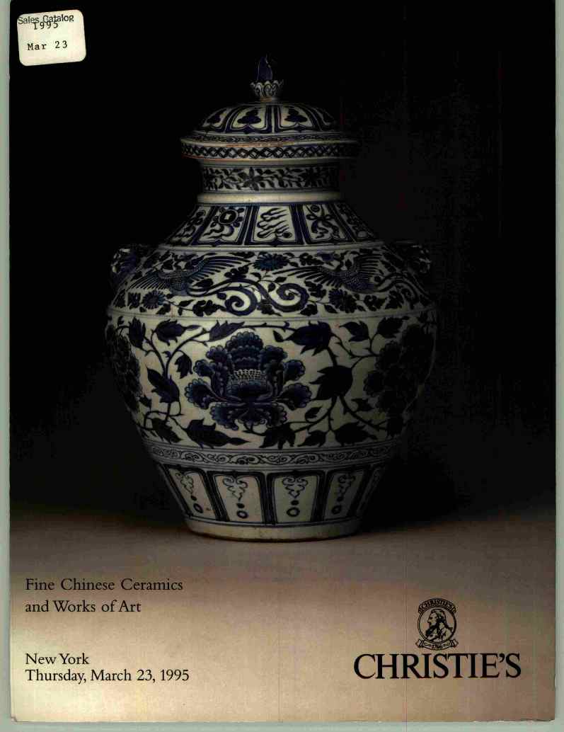 Christies March 1995 Fine Chinese Ceramics & Works of Art (Digital Only)