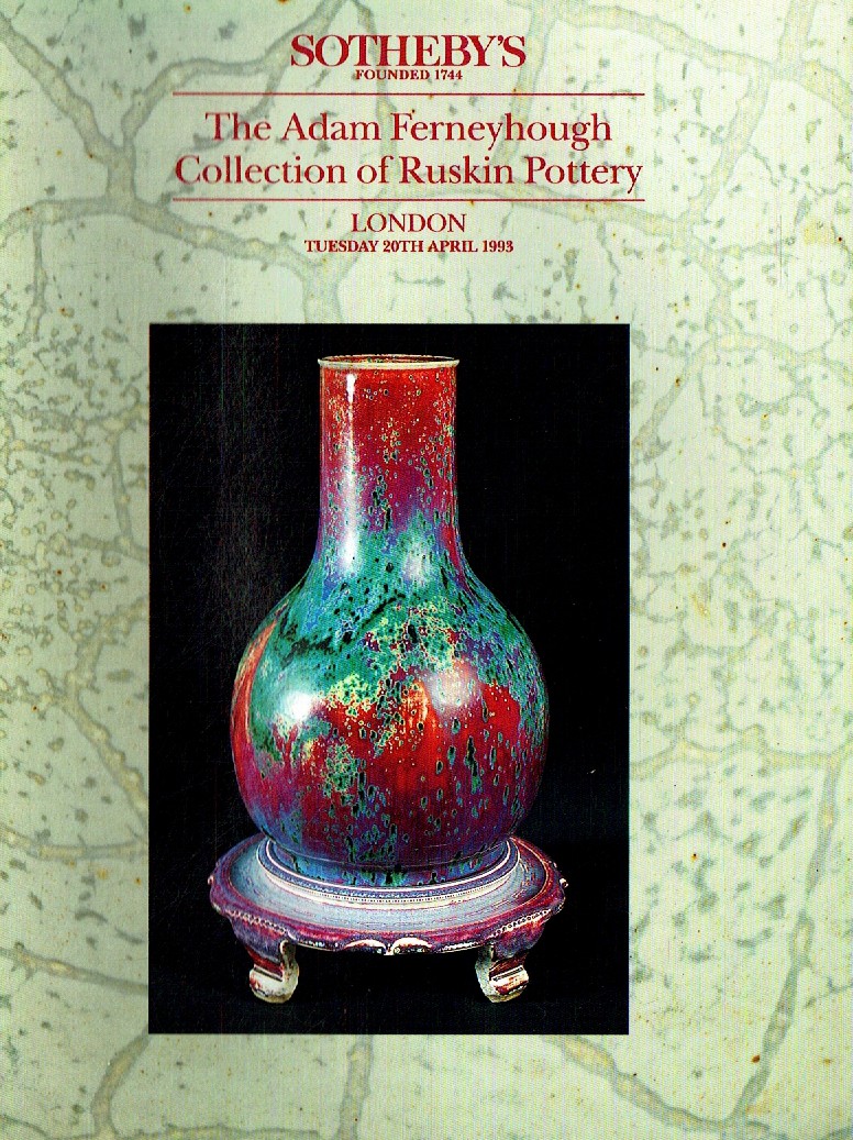 Sothebys April 1993 Adam Ferneyhough Collection of Ruskin Pottery (Digital Only)