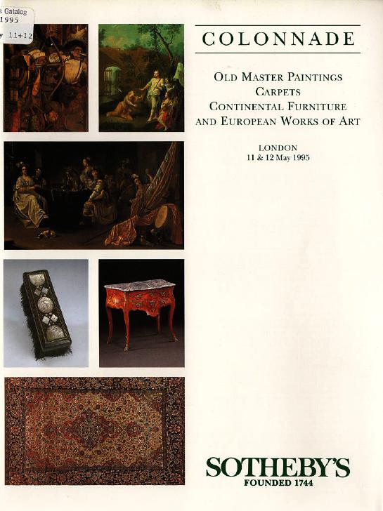 Sothebys & 12th May 1995 Old Master Paintings, Carpets, Continent (Digital Only