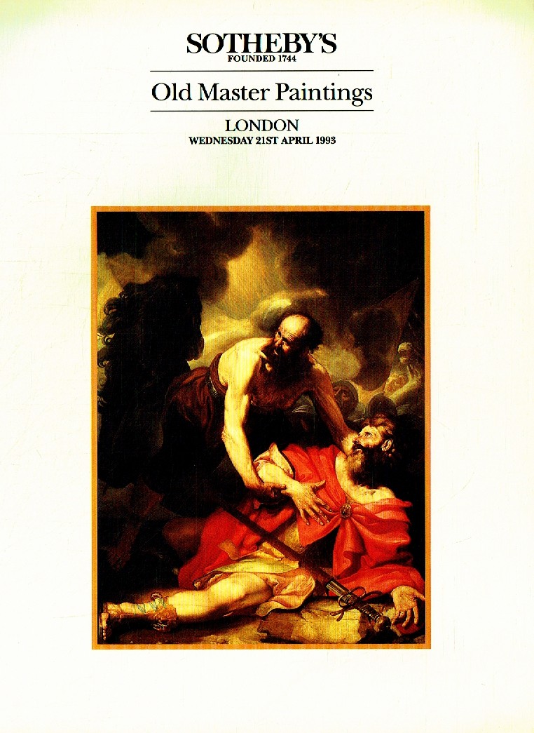 Sothebys April 1993 Old Masters Paintings (Digital Only)