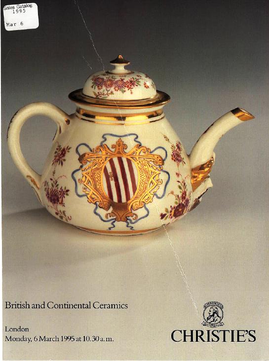 Christies March 1995 British & Continental Ceramics (Digital Only)