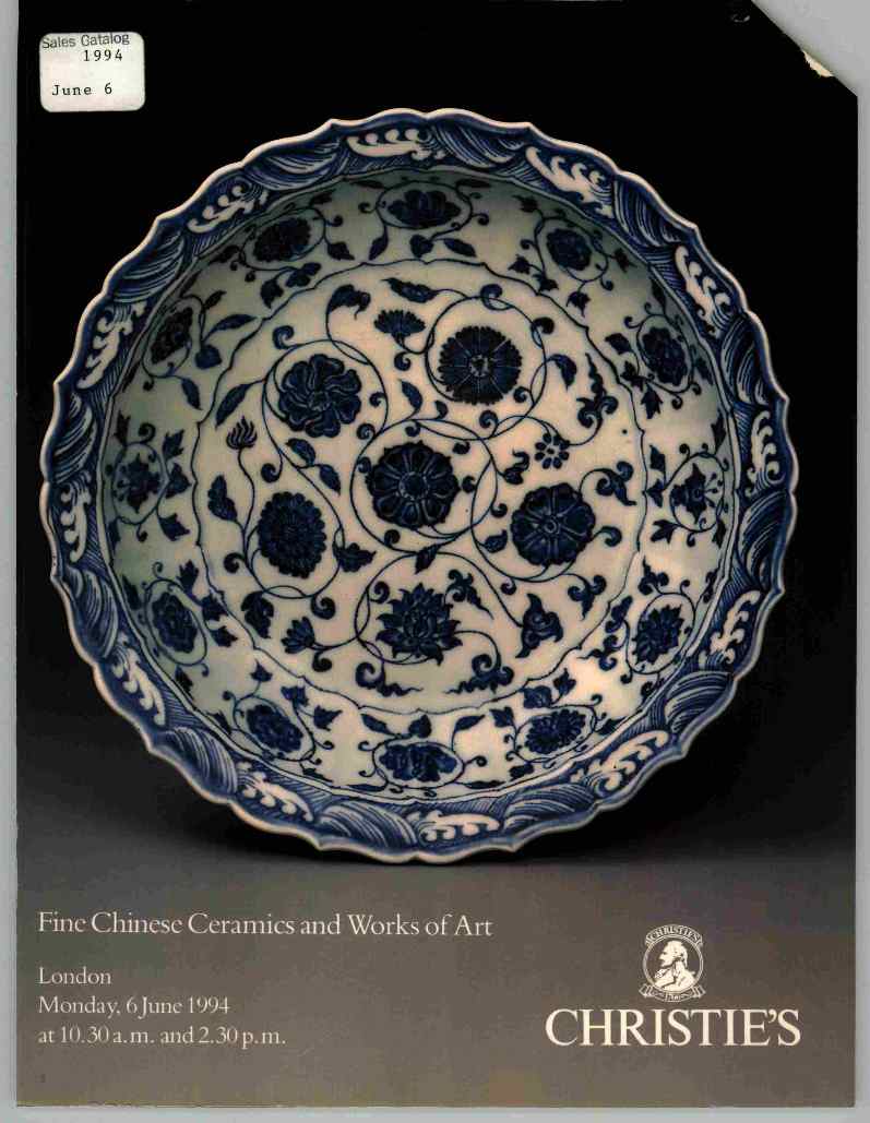 Christies June 1994 Fine Chinese Ceramics & Works of Art (Digital Only)