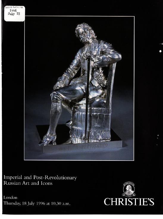 Christies July 1996 Imperial & Post-Revolutionary Russian Art & (Digital Only)