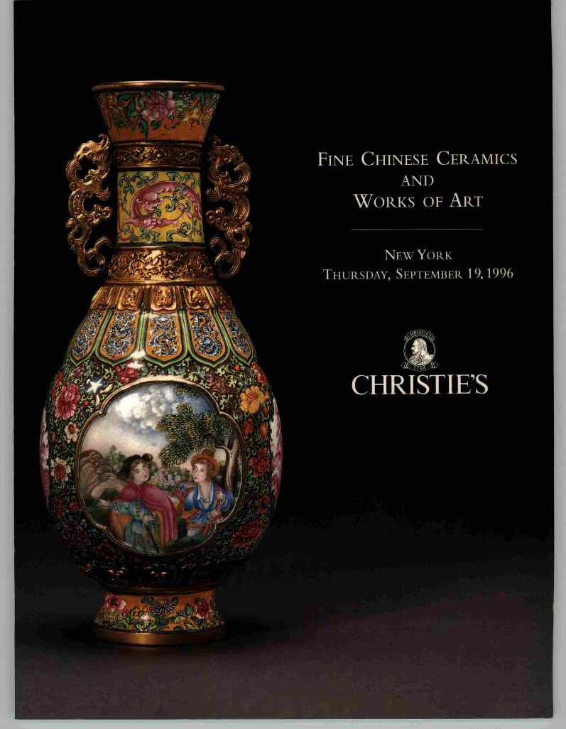 Christies September 1996 Fine Chinese Ceramics & Works of Art (Digital Only)