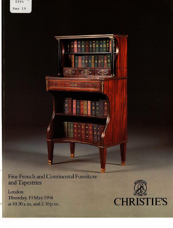 Christies May 1994 Fine French & Continental Furniture and Tapes (Digital Only)