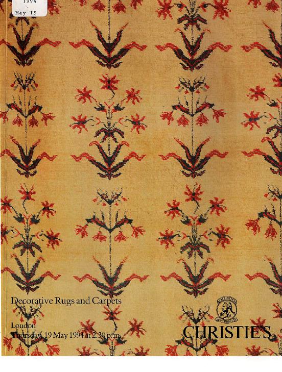 Christies May 1994 Decorative Rugs & Carpets (Digital Only)