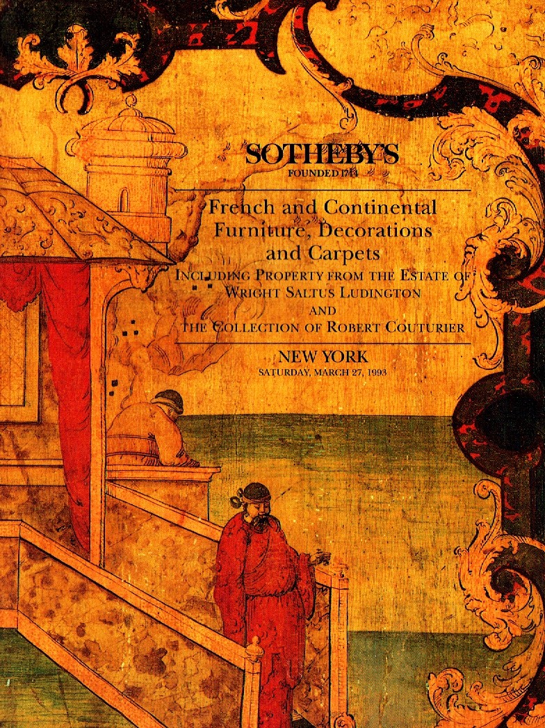 Sothebys March 1993 French & Continental Furniture, Decorations & (Digital Only)