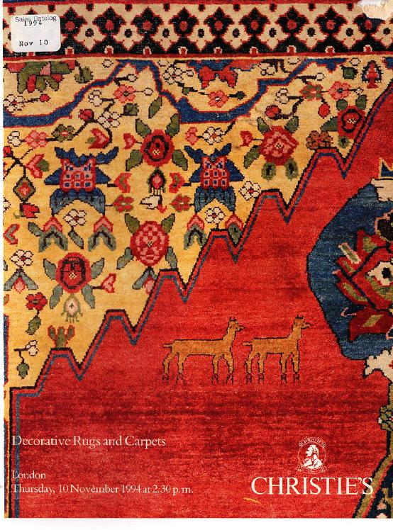 Christies November 1994 Decorative Rugs & Carpets (Digital Only)