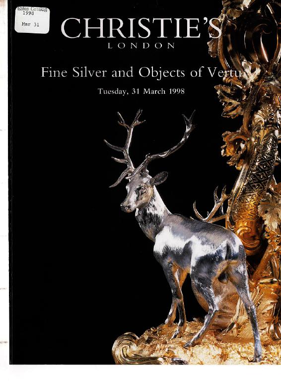 Christies March 1998 Fine Silver & Objects of Vertu (Digital Only)