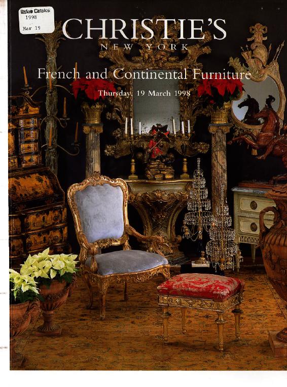 Christies March 1998 French & Continental Furniture (Digital Only)