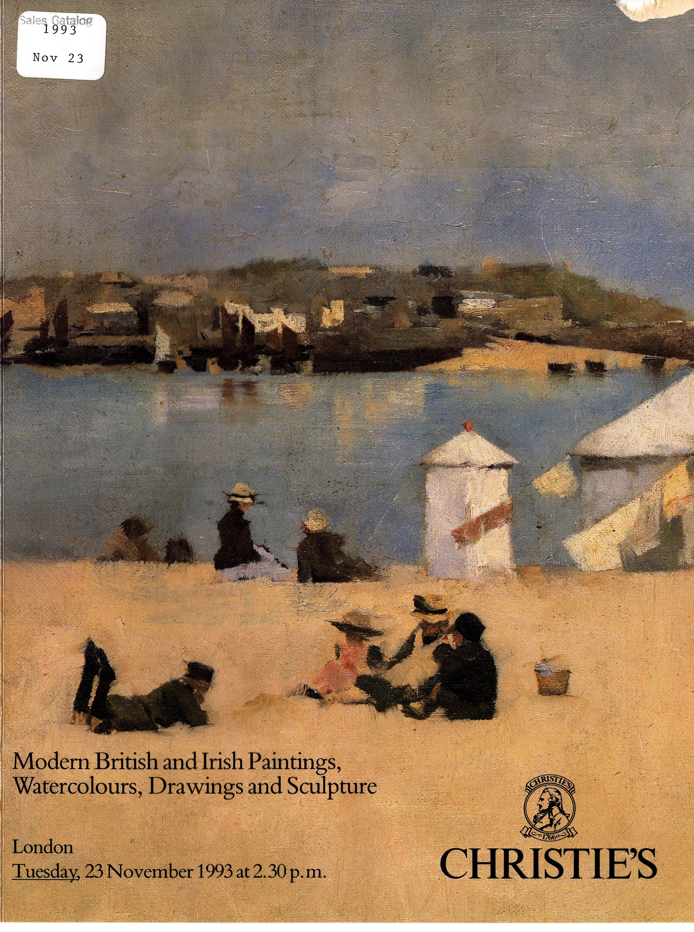 Christies November 1993 Modern British & Irish Paintings, Waterc (Digital Only)