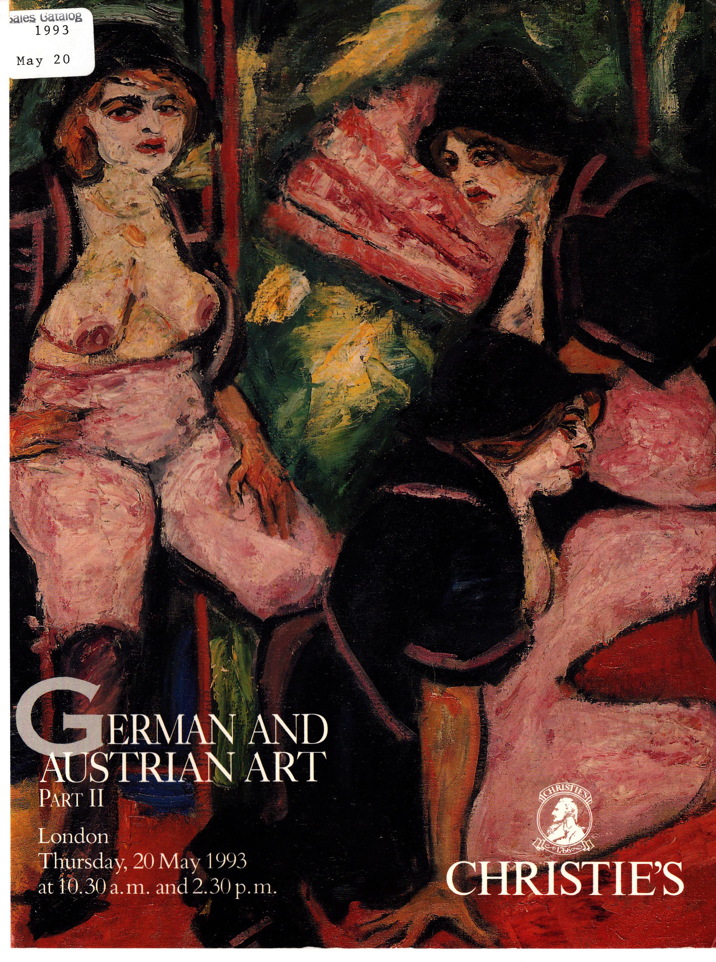 Christies May 1993 German & Austrian Art Part II (Digital Only)