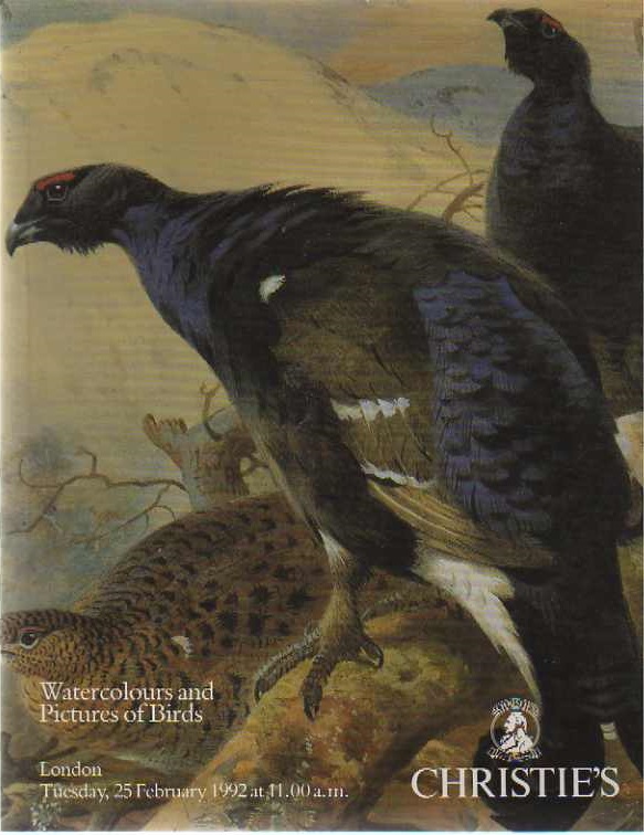 Christies February 1992 Watercolours & Pictures of Birds (Digital Only)