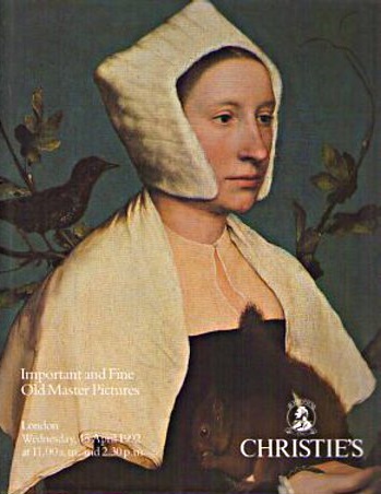 Christies April 1992 Important & Fine Old Master Pictures (Digital Only)