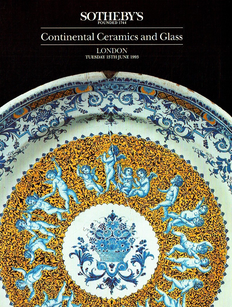 Sothebys June 1992 Continental Ceramics and Glass (Digital Only)