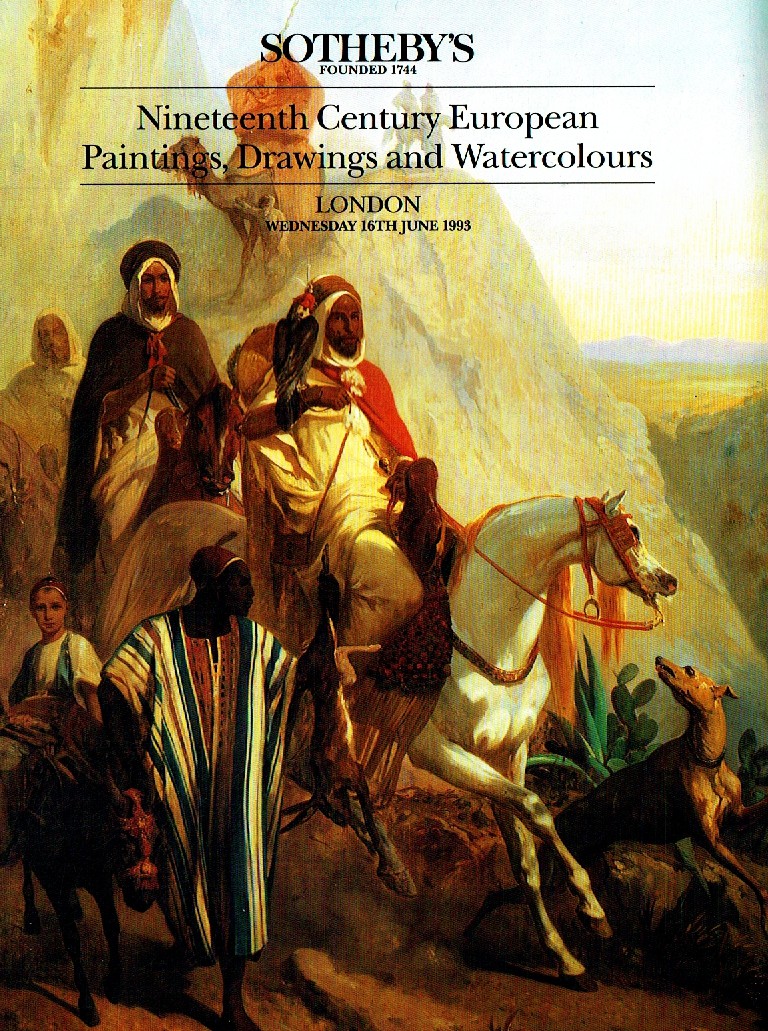 Sothebys June 1993 Nineteenth Century European Paintings, Drawing (Digital Only