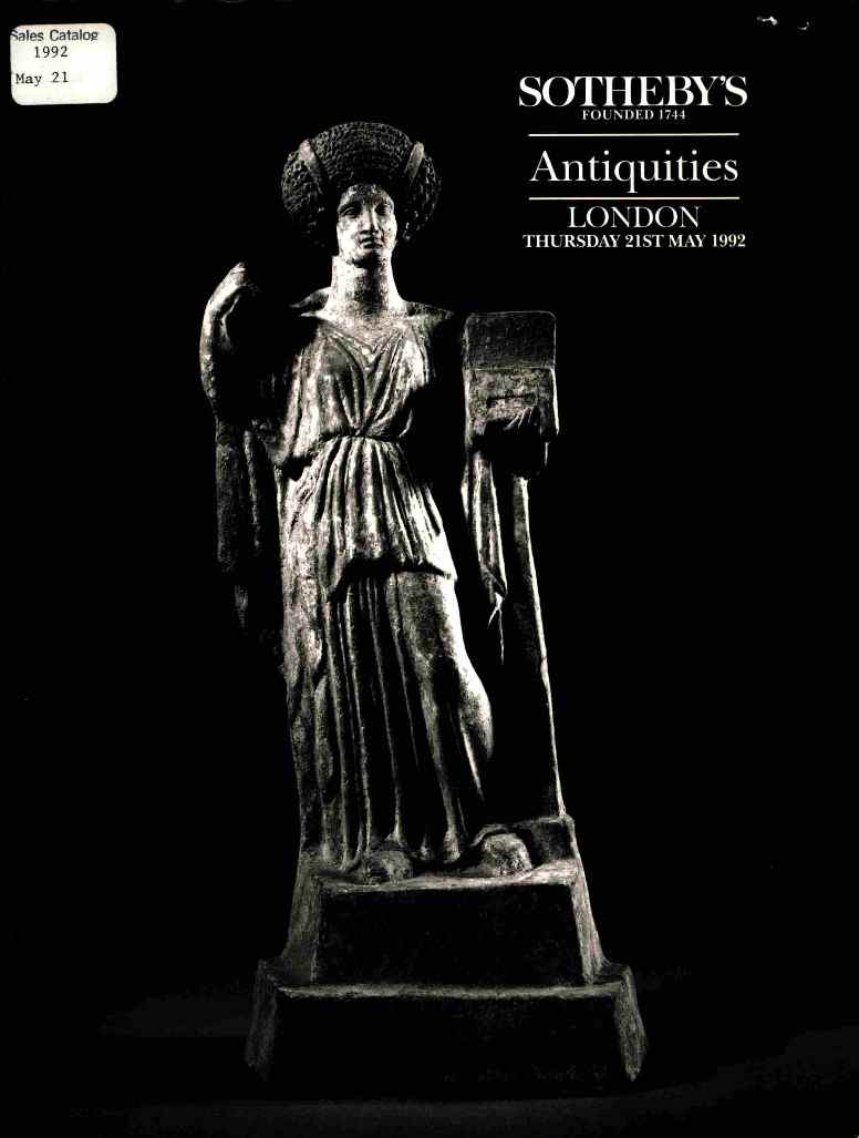 Sothebys May 1992 Antiquities (Digital Only)