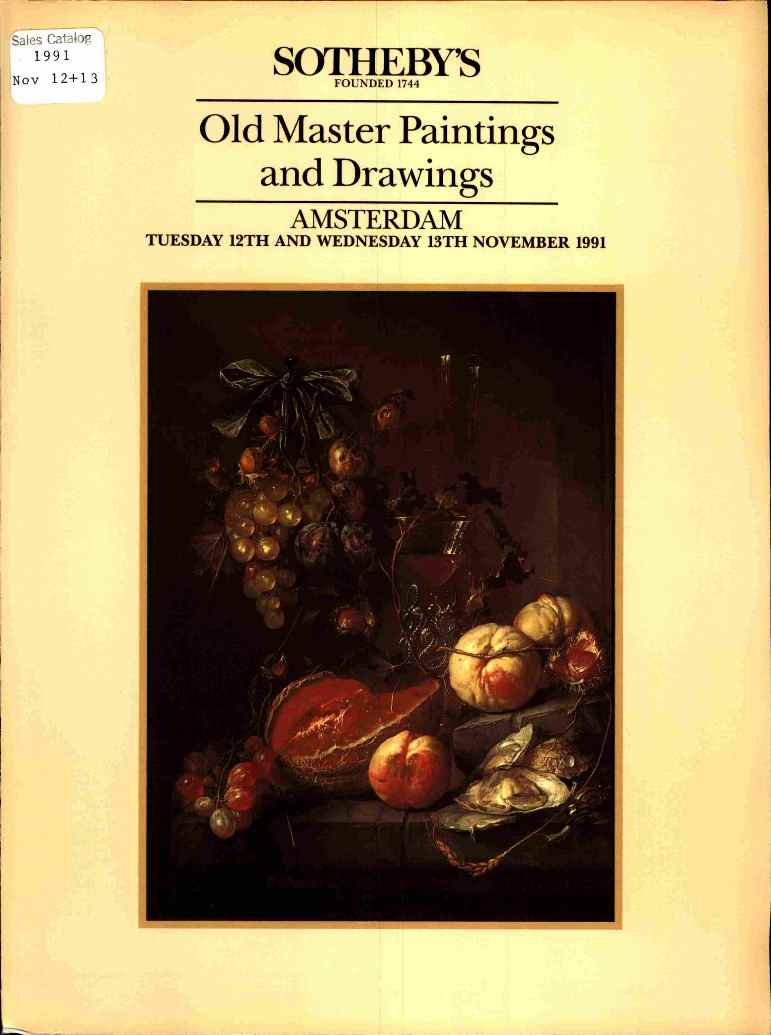 Sothebys & 13th November 1991 Old Master Paintings and Drawings (Digital Only)