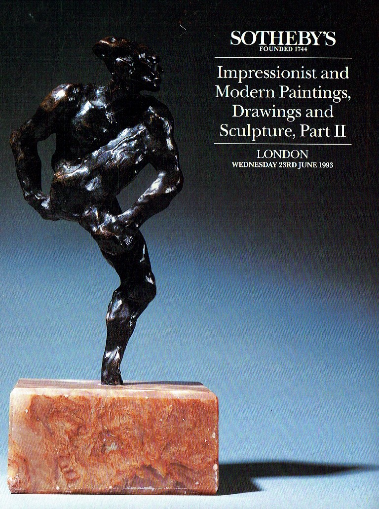 Sothebys June 1993 Impressionist & Modern Paintings Drawings and (Digital Only)