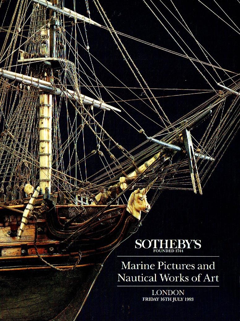 Sothebys July 1993 Marine Pictures & Nautical Works of Art (Digital Only)