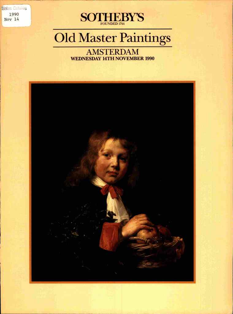 Sothebys November 1990 Old Master Paintings (Digital Only)