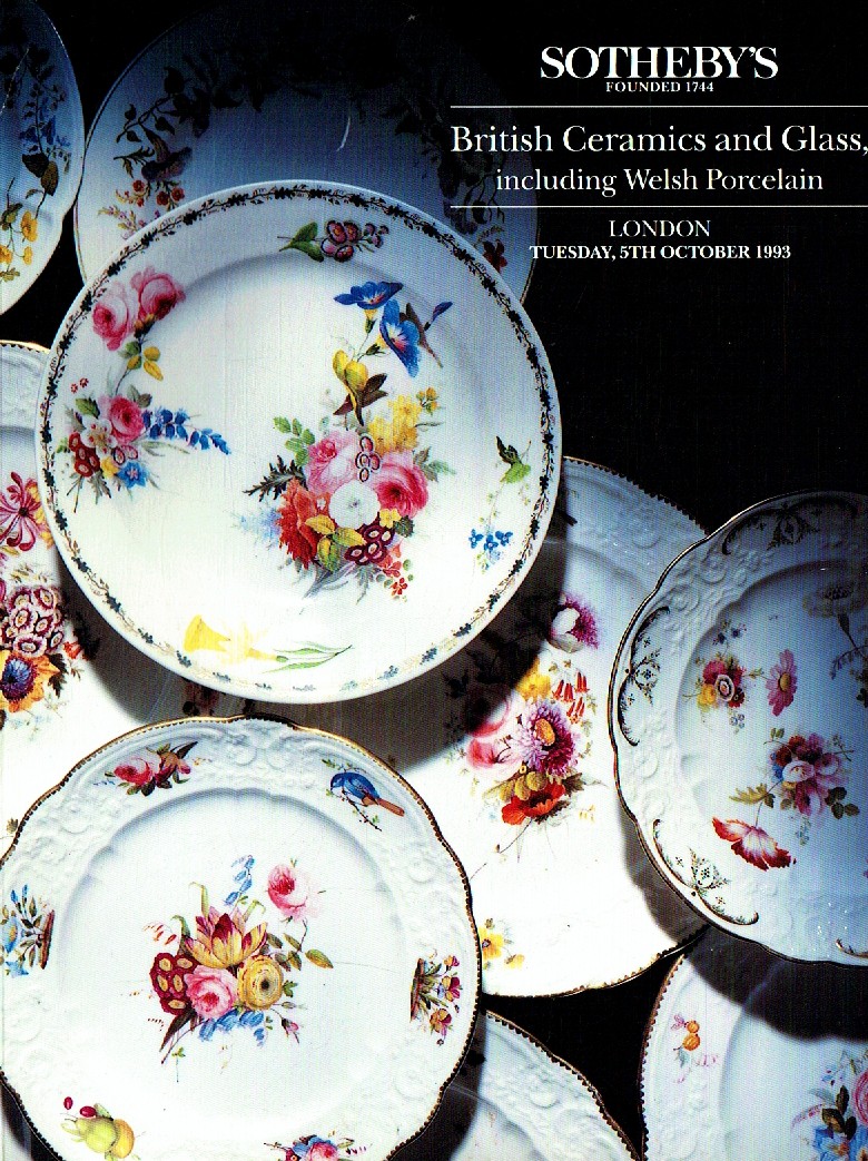 Sothebys October 1993 British Ceramics and Glass including Welsh (Digital Only)