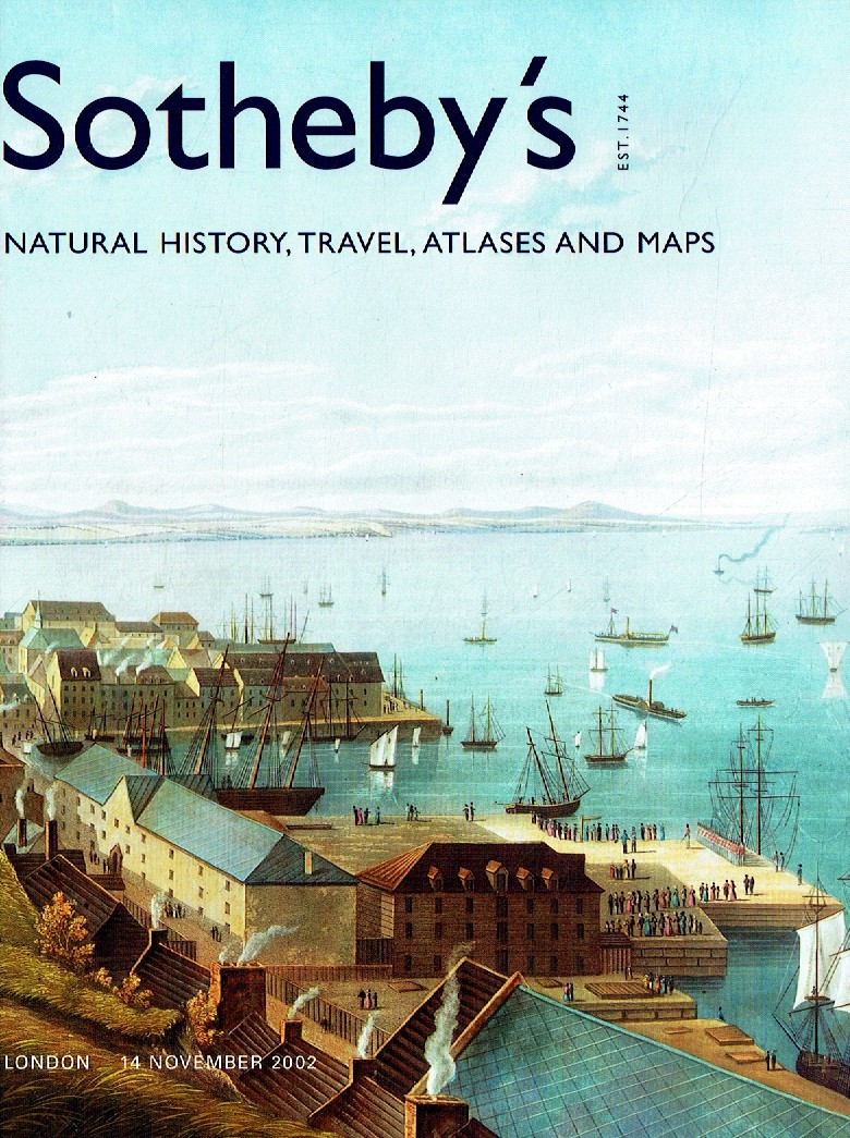 Sothebys November 2002 Natural History, Travel, Atlases and Maps (Digital Only)