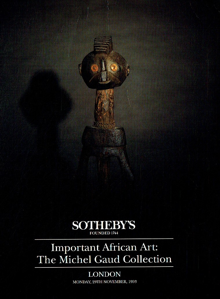 Sothebys November 1993 Important African Art : Michel Gaud Collec (Digital Only)