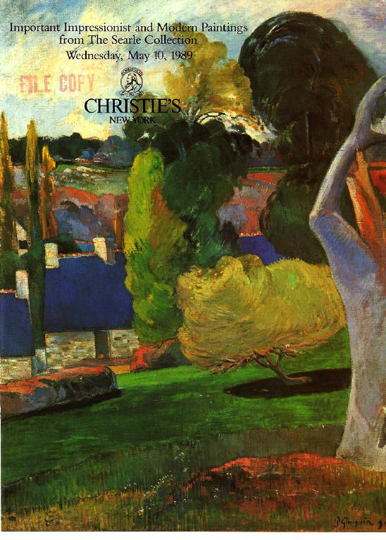 Christies May 1989 Important Impressionist and Modern Paintings (Digital Only)