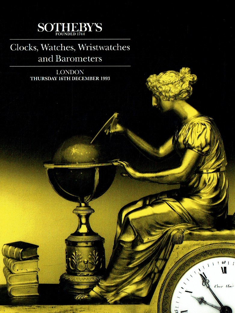 Sothebys December 1993 Clocks, Watches, Wristwatches, Barometers (Digital Only)