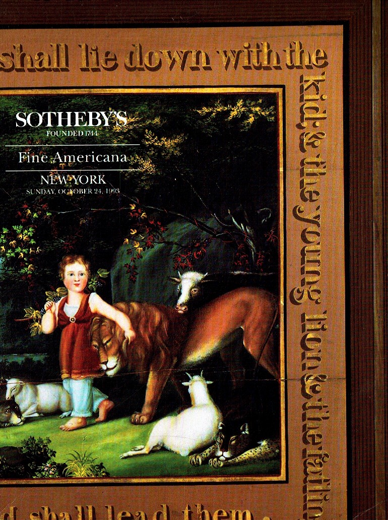 Sothebys October 1993 Fine Americana (Digital Only)