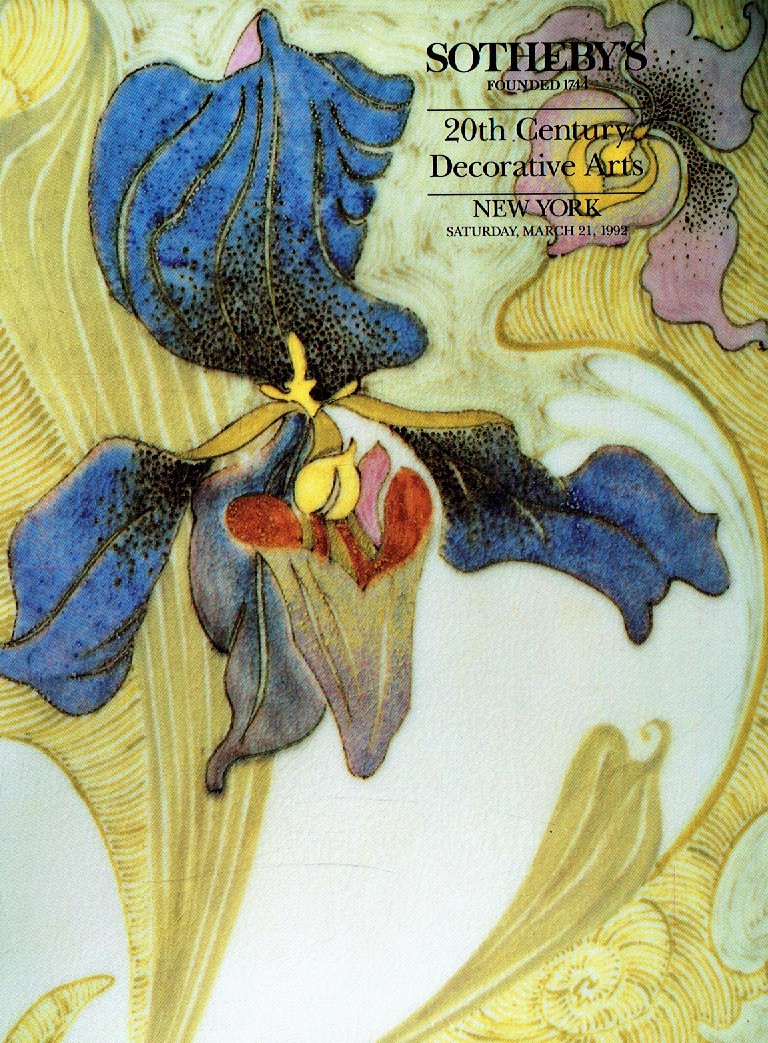 Sothebys March 1992 20th Century Decorative Works of Art (Digital Only)