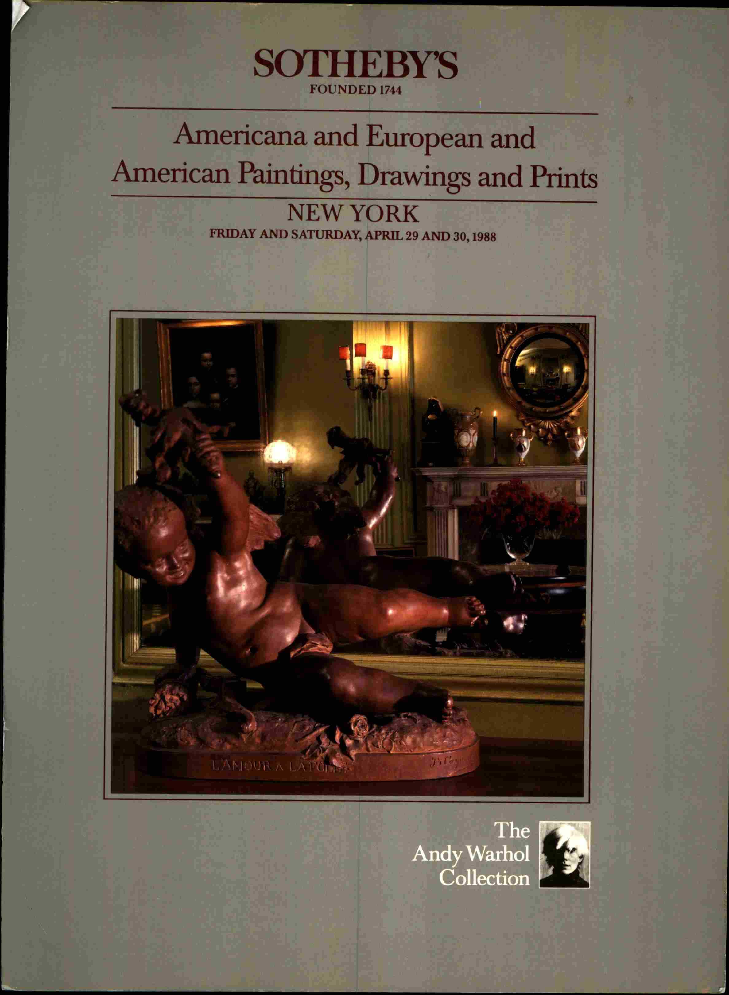 Sothebys & 30th April 1988 Americana & European and American Pain (Digital Only